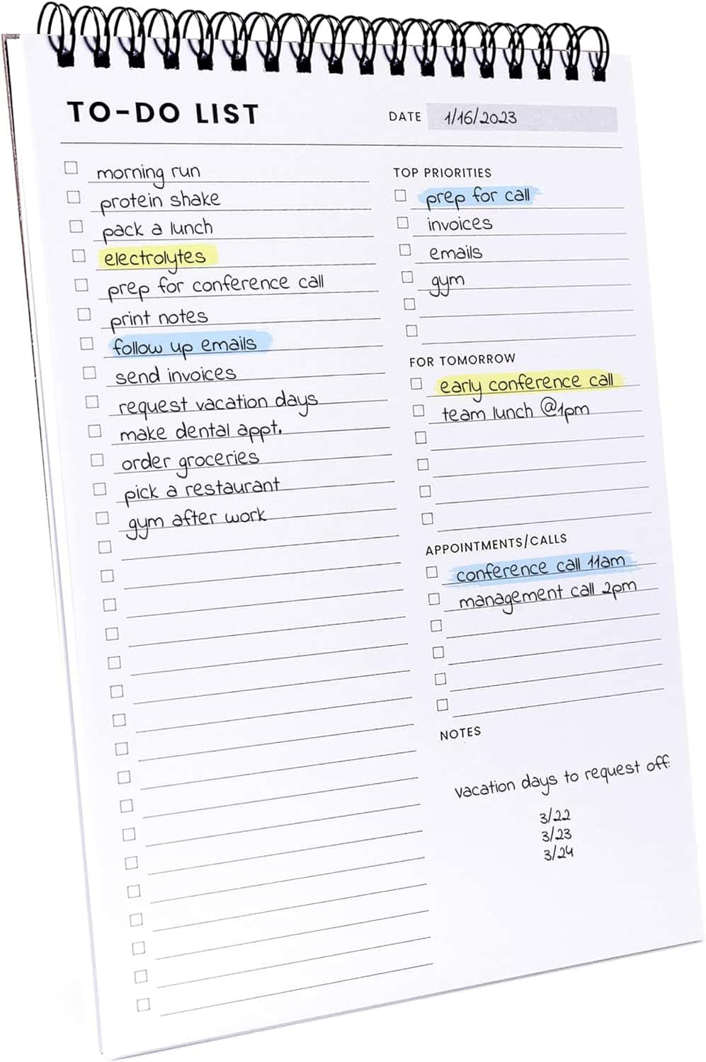 To Do List with Sections