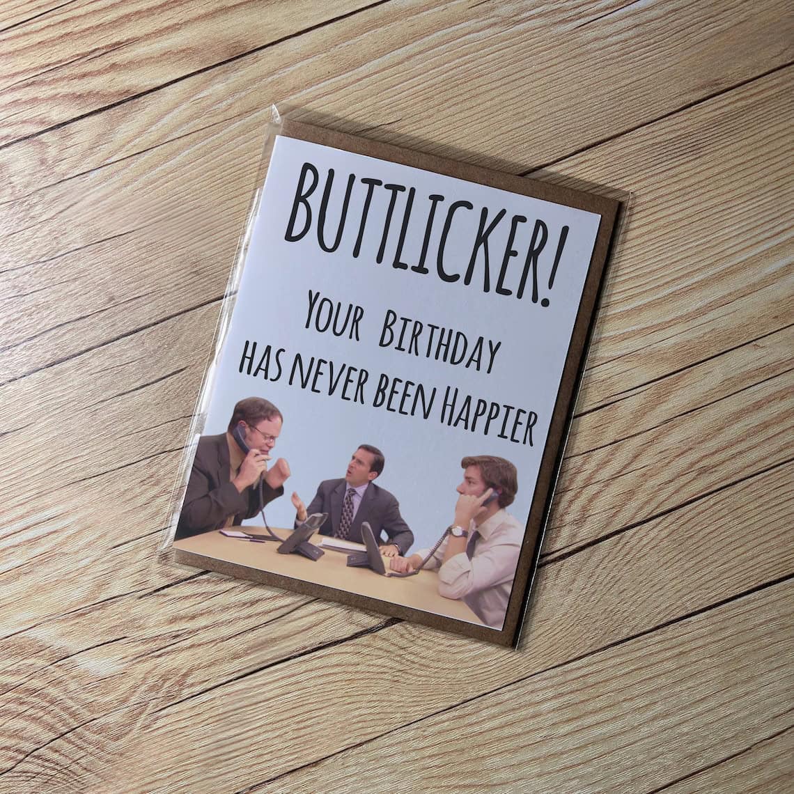 Buttlicker from The Office Card