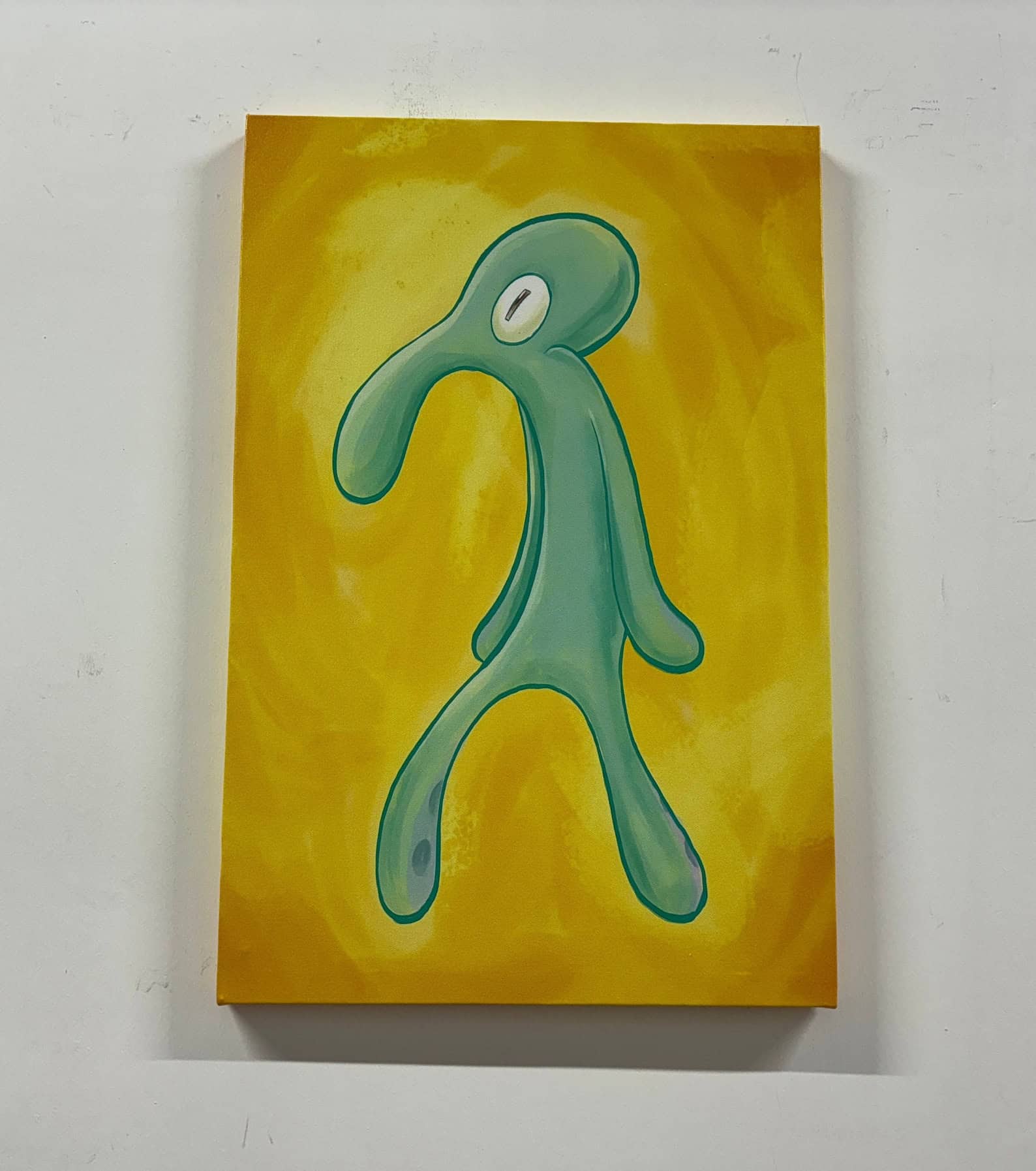 Abstract Squidward Painting