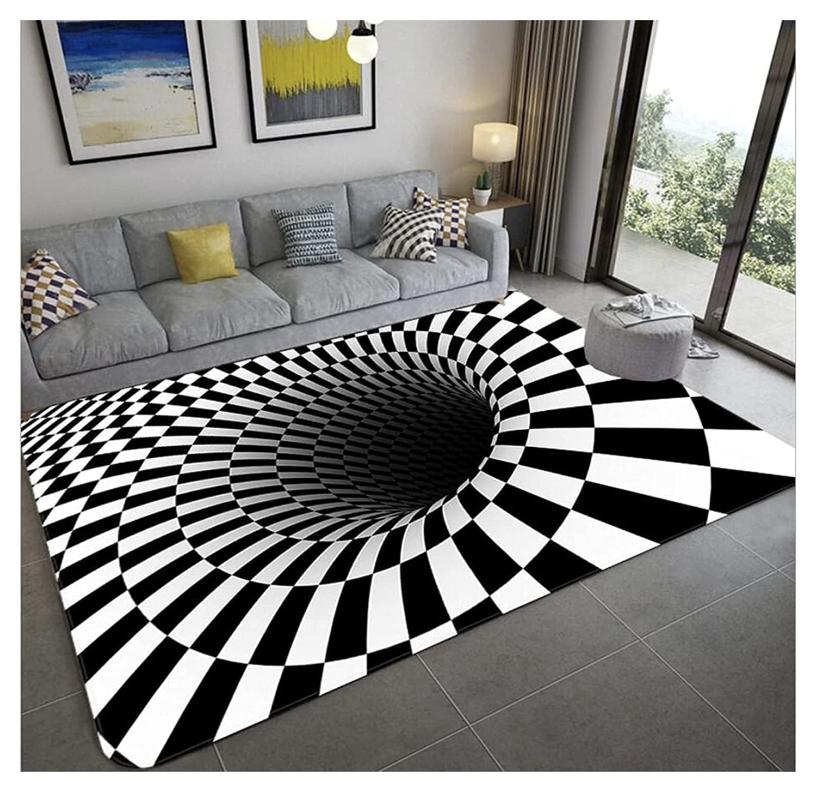 Optical Illusion Rug