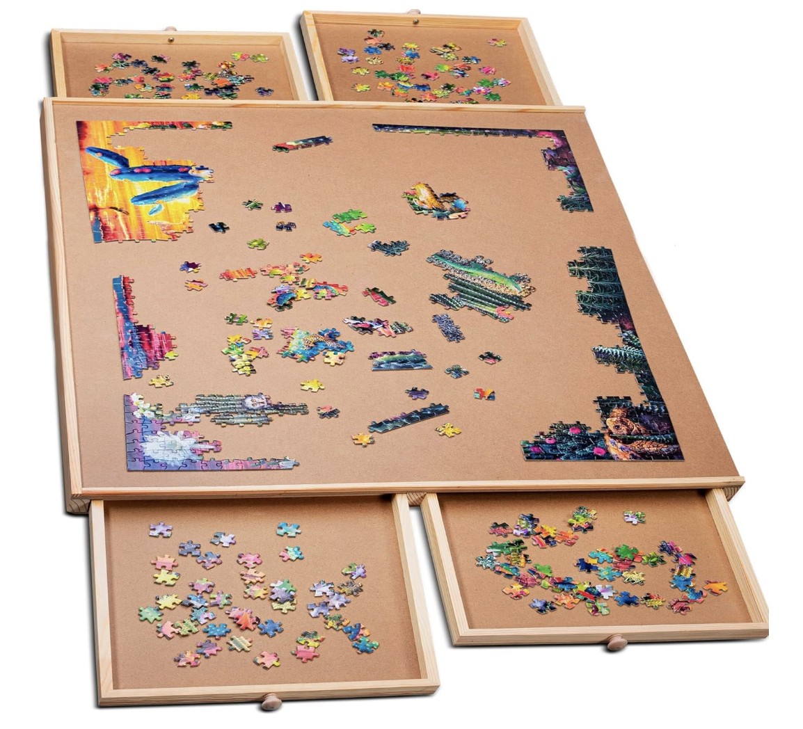 Rotating Jigsaw Puzzle Board